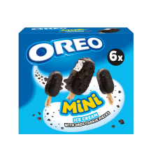 Valg. ledai su sausain. OREO MINI, 6 x 50 ml