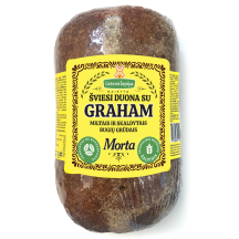 Šviesi duona MORTA su Graham miltais, 450 g