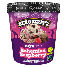 Jäät. B&J Non-Dairy Bohemian Rasb. 465ml/403g