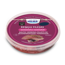 Reņģu filejas Irbe skand. marinādē 150g/100g
