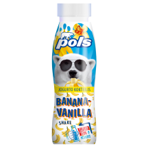 Bananinis jogurto kokteilis POLS, 220 g