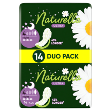 Hig. paketai NATURELLA ULTRA NIGHT DUO, 14vnt