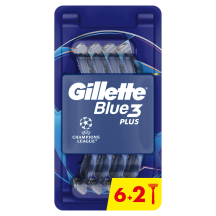 Vienk. skustuvai GILLETTE BLUE 3, 6+2 vnt.