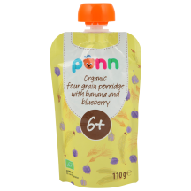 Ekol. 4 grūdų košė banan., mėlyn. PONN, 110 g