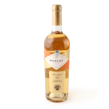 Baltasis saldus vynas MUSCAT, 12,5%, 0,75 l