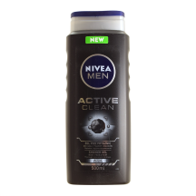 Vyr. dušo želė NIVEA MEN ACTIVE CLEAN, 500ml