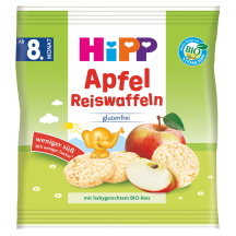 Rīsu krekeri ar ābolu garšu Hipp BIO 30g