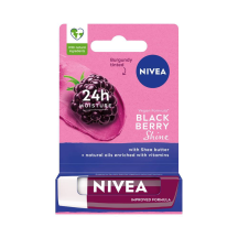 Lūpų balzamas NIVEA BLACKBERRY SHINE, 4,8 g