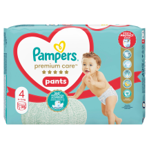 Sausk.-keln., PAMPERS PREM. 4, 9-15kg, 38vnt.