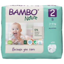 Sauskelnės BAMBO 2 3-6 kg, 30 vnt