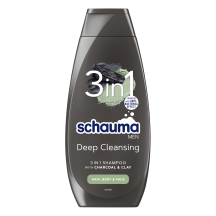 Šampūnas SCHAUMA MEN 3IN1 CHARCOAL, 400 ml