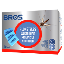 Plokšt.elektr.priet.nuo uodų BROS,20vnt.