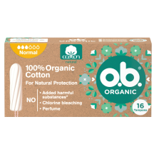 Tamponai OB ORGANIC NORMAL, 16 vnt.