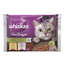 Kačių ėdalas WHISKAS MIXED CASSEROLE, 4 x 85g