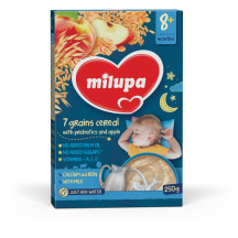 7 grūdų košė su prebiotikais MILUPA, 250 g