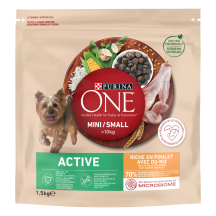 Šunų ėd. PURINA ONE MINI ACTIVE su višt.1,5kg