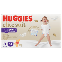 Biksītes Huggies Elite Soft S5 12-17kg 34gab