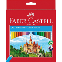 Krāsainie zīmuļi Faber-Castell 24 krāsas