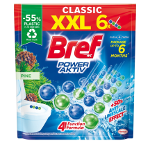 Tualeto valiklis gaivikl.BREF PINE,6x50g