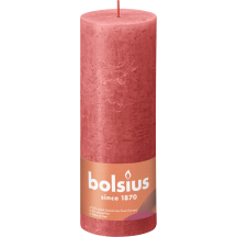 Pīlāra svece Bolsius 19x7cm rozā