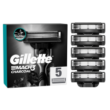 Sk. galv. GILLETTE MACH3 CHARCOAL,5vnt.