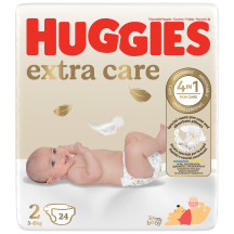 Mähkmed Huggies Extra Care 2 3-6kg 24tk