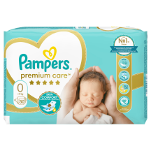 Sauskelnės PAMPERS PREMIUM CARE S0, 30 vnt