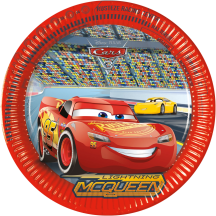 Popierinės lėkštės „Cars“ 23cm 8vnt