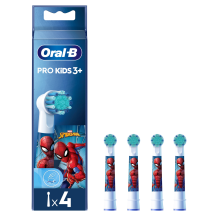 El. dantų šep. galv. ORAL-B SPIDERMAN, 4 vnt.