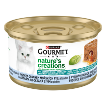 Paštetas su žuvimi, špin. GOURMET NAT., 85 g