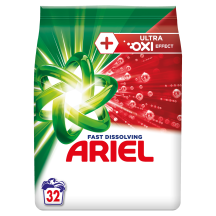Veļas mazg. pulveris Ariel Oxi 32gb./1,76kg