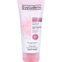 Maska Evoluderm Rozā mālu, nomierinoša 100ml