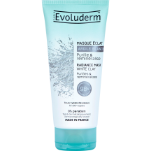 Maska Evoluderm Balto mālu, mirdzumam 100ml