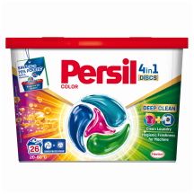 Skalbimo kapsulės PERSIL DISCS COLOR, 26 sk.