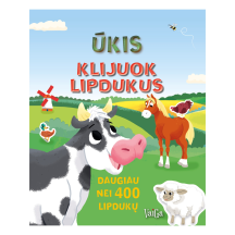 Spalvinimo knyga ŪKIS. KLIJUOK LIPDUKUS