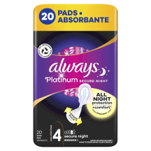 Hig.pak.Always Platinum Secure Night S4 20gab