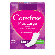 Ikd. ieliktņi Carefree Plus Large Aloe 48gab