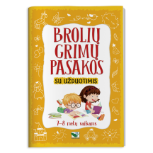 Knyga BROLIŲ GRIMŲ PASAKOS SU UŽDUOTIMIS
