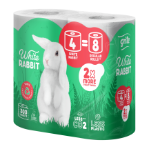 Tualettpaber Grite White Rabbit 3kih. 4 rulli