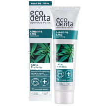 Dantų pasta ECODENTA su CBD ir probio. 100 ml