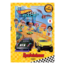 Knyga HOT WHEELS SPALVINIMAS SU LIPDUKAIS