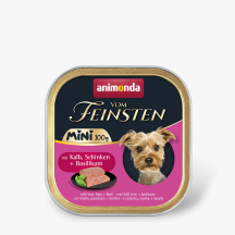 Suņu bar. VF Mini Adult teļš, šķiņ., baz.100g