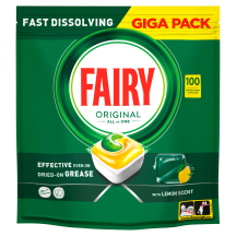 Trauku mazg.kapsulas Fairy Ain1 Lemon 100gab.