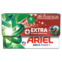 Veļas mazg. kapsulas Ariel Extra Clean 19gab.