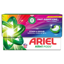 Veļas mazgāšanas kapsulas Ariel Color 22gab.