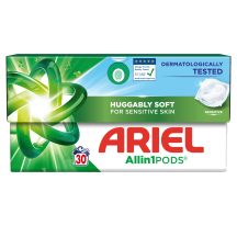 Veļas mazgāš. kapsulas Ariel Sensitive 30gab.