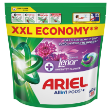 Veļas mazg. kaps.Ariel Amethyst Flower 38gab.