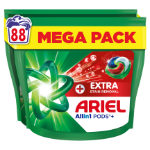 Skalbimo kapsulės ARIEL EXTRA CLEAN, 88 vnt