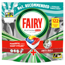 Ind. kapsulės FAIRY PLATINUM+ LEMON, 122 vnt.