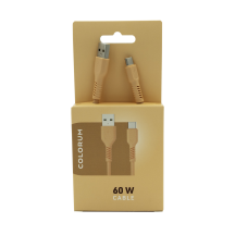 Kabelis USB-A USB-C COLORUM, 1,8m 3A, AW25